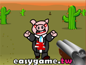 動物像素賽跑 - 豬流感殭屍遊戲
