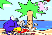 豬流感殭屍遊戲 - 紫色恐怖電鋸版