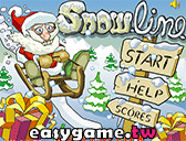 幫聖誕老人畫滑雪道遊戲