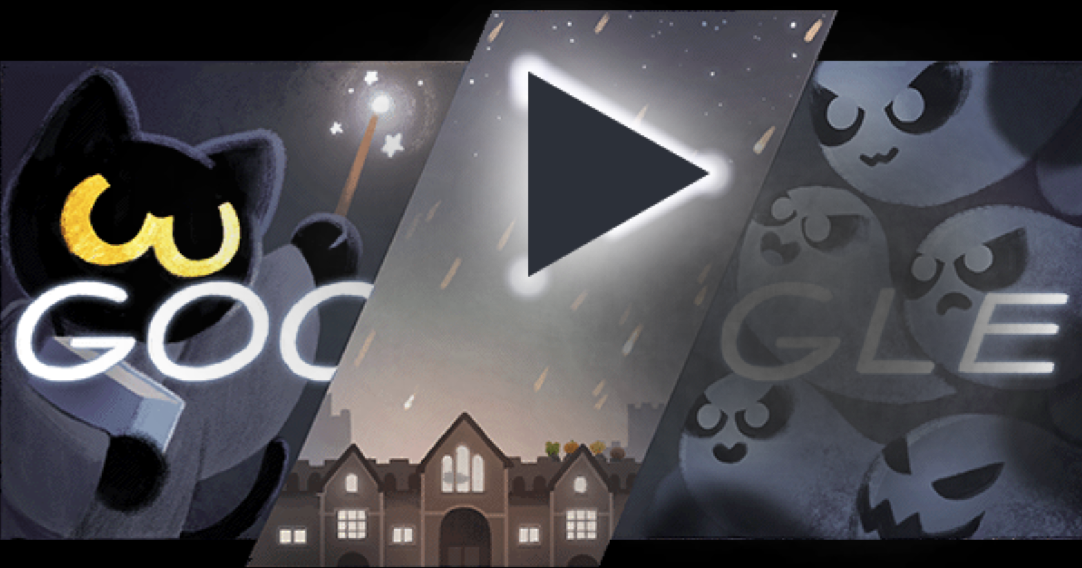 Google 萬聖節 2016 - 魔法貓學院