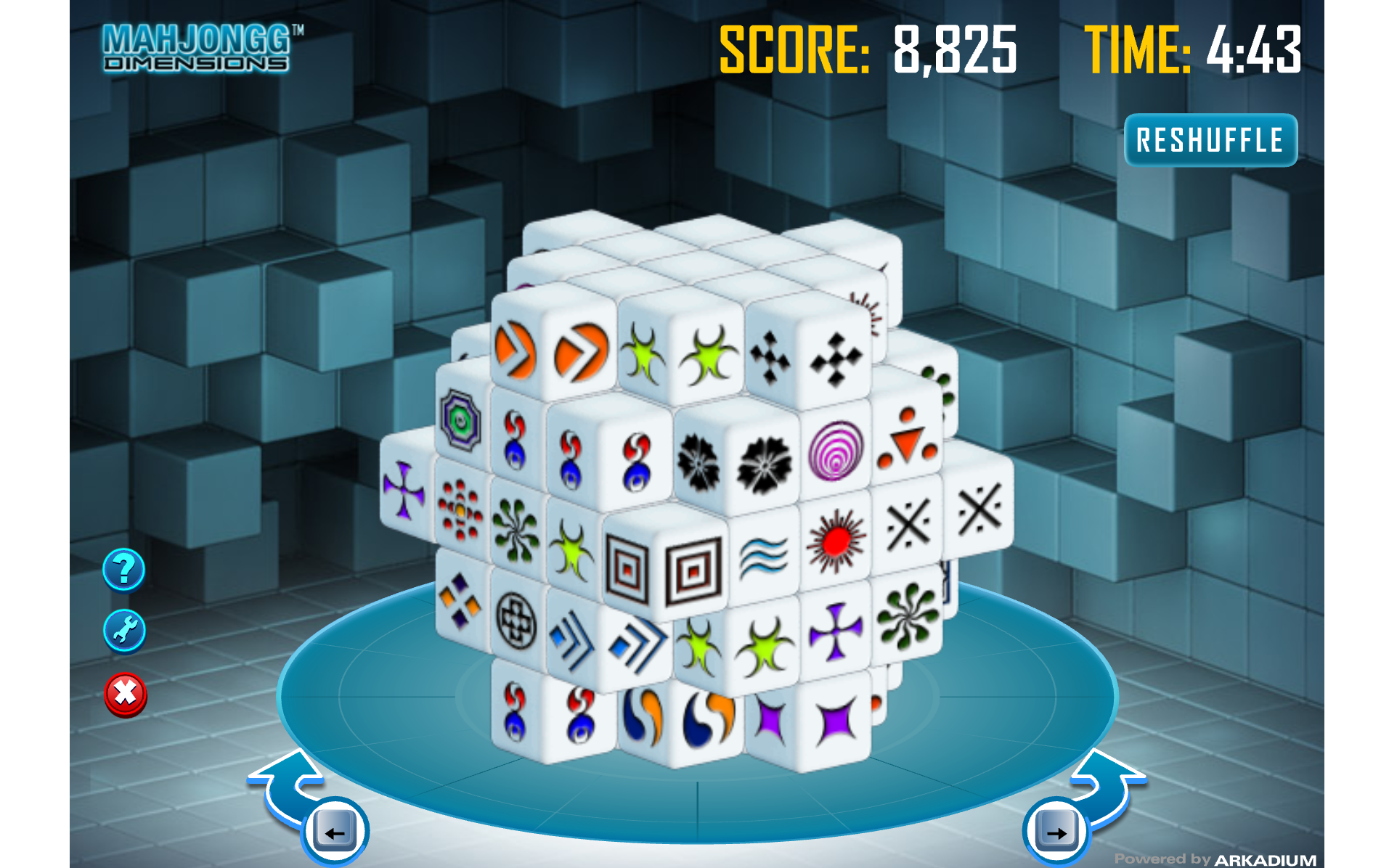 3D旋轉方塊對對碰