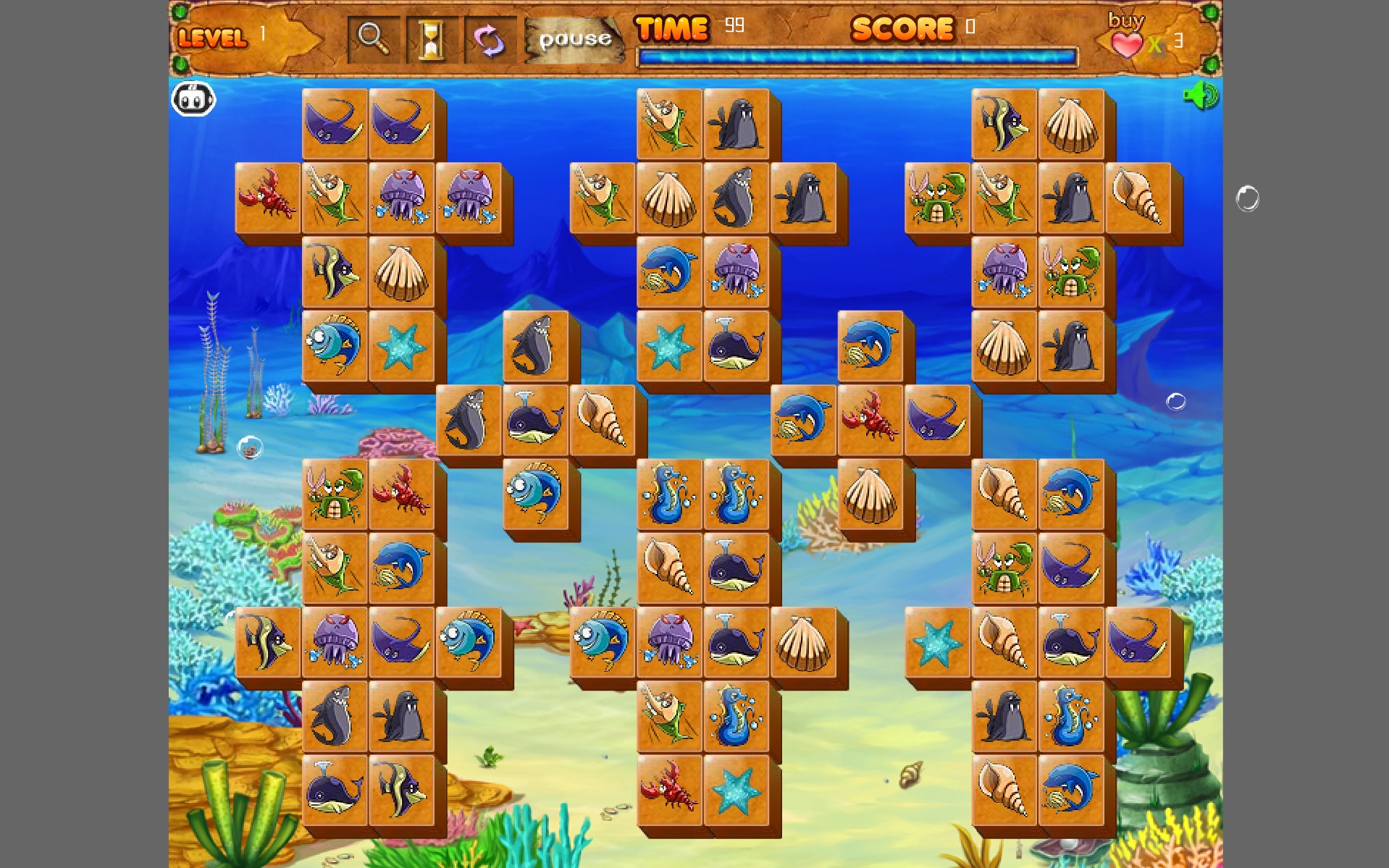 海洋生物連連看