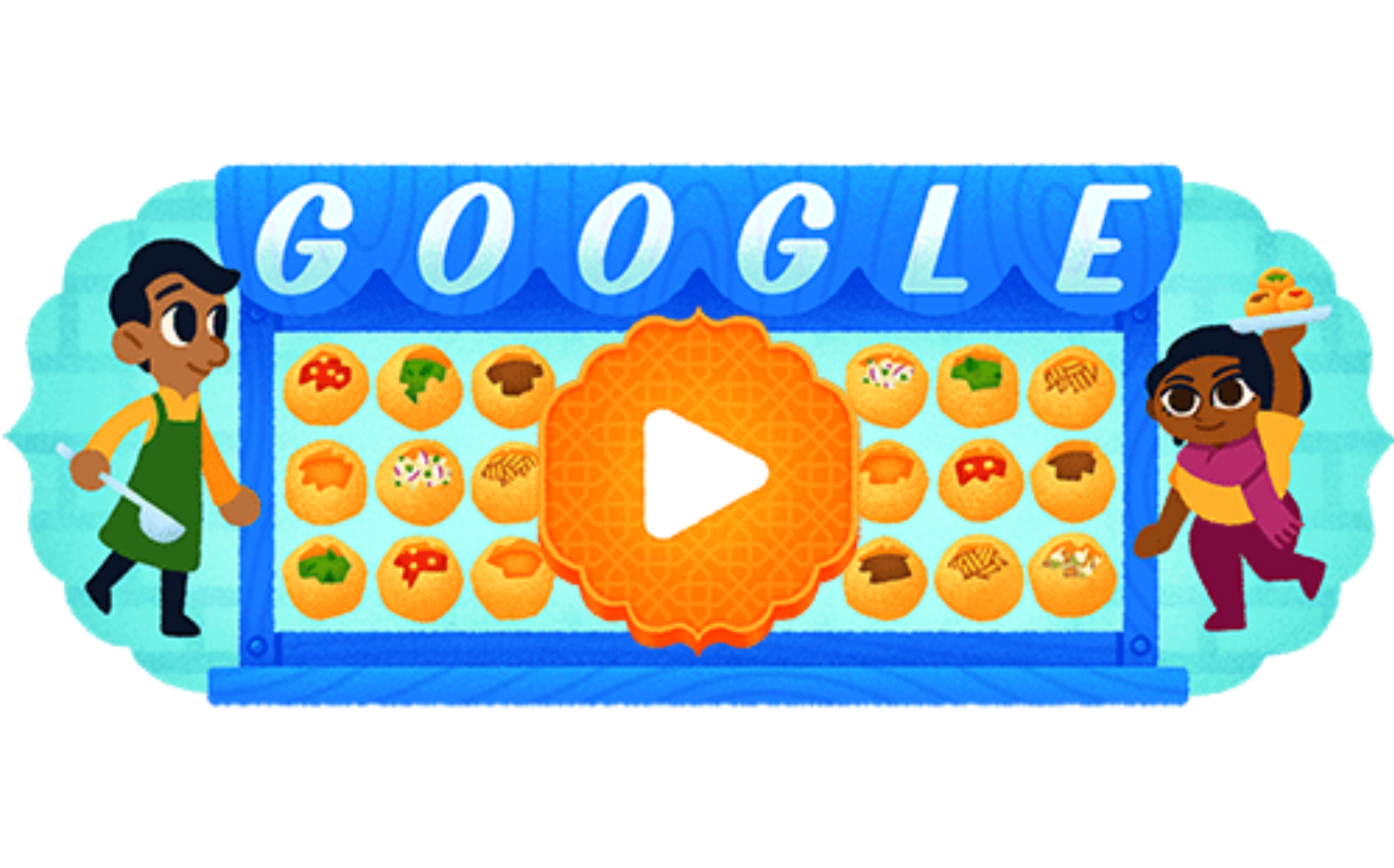 Google 帕尼普里小吃攤