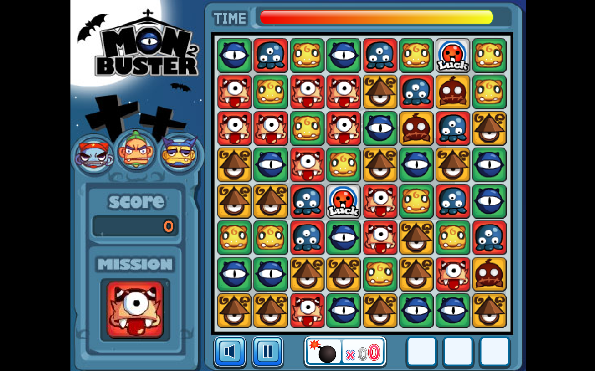 怪物頭像對對碰