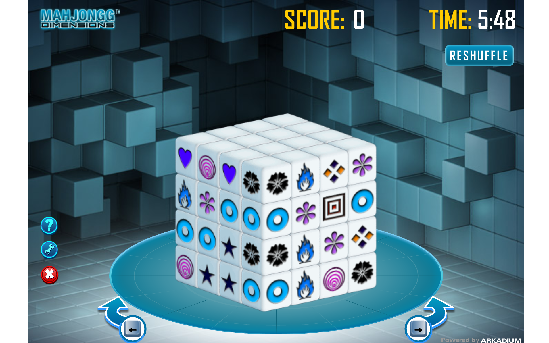 3D旋轉方塊對對碰