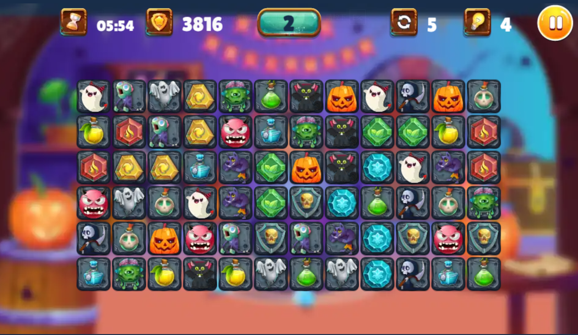 萬聖節方塊連連看