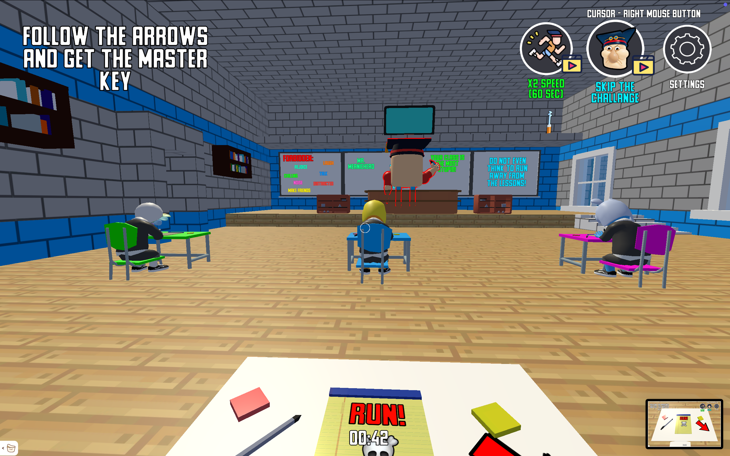 Escape from School: Mr. MeanieHead!