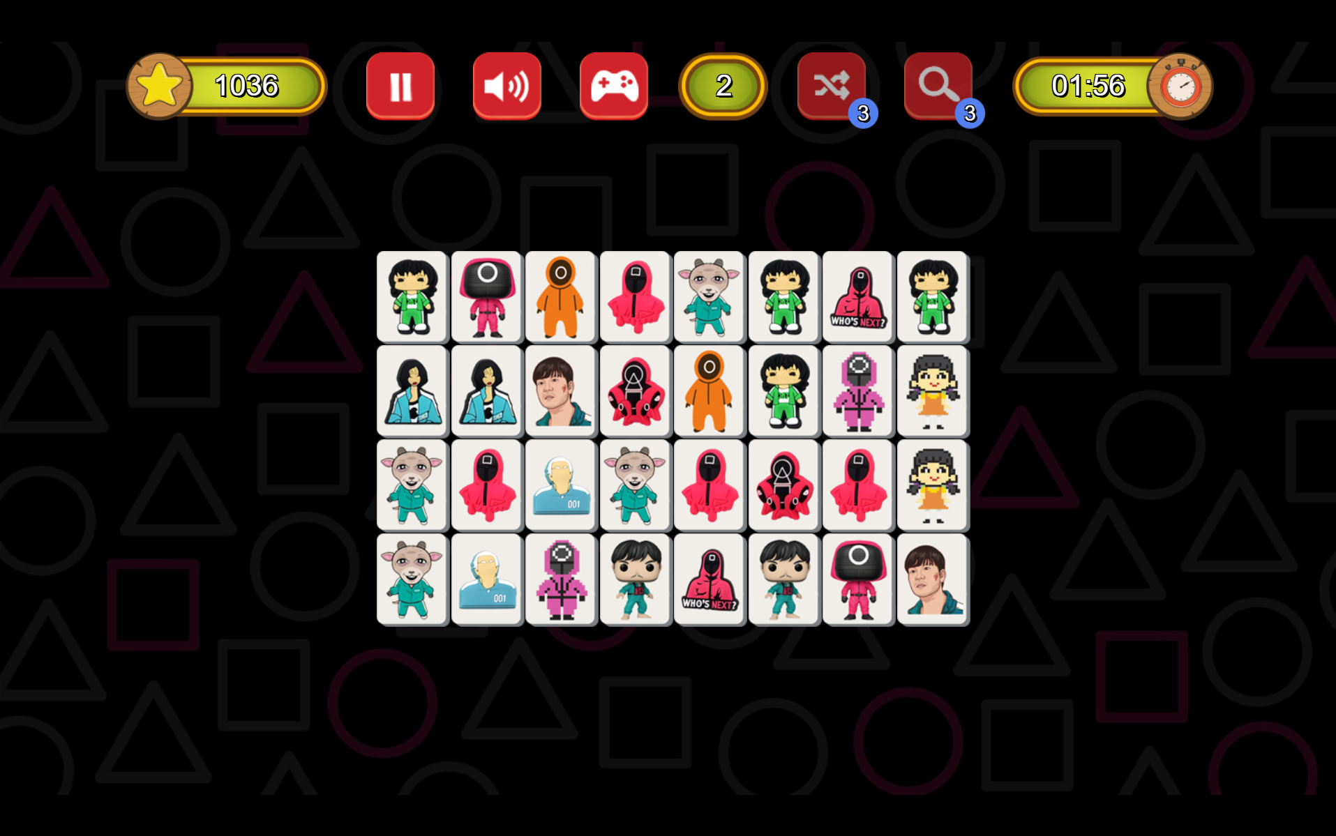 魷魚遊戲連連看